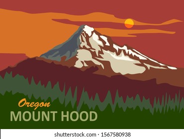 Mount Hood In Oregon, United States