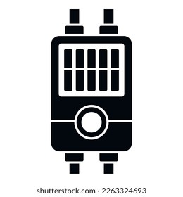 Mount junction box icon simple vector. Safety wall. Electric current