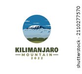 Mount Kilimanjaro Illustration Logo Design Inspiration