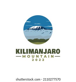 Mount Kilimanjaro Illustration Logo Design Inspiration