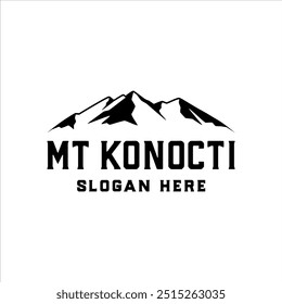 Mount konocti vector logo with elegant style design	
