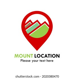 Mount  location logo template illustration