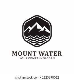 Mount logo design. Abstract mountain logo