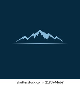 Mount Logo design. Mountain peak icon. Vector Illustration.