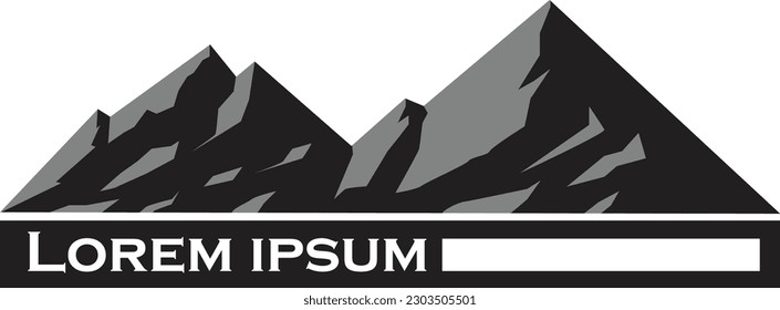 Mount logo design for multipurpose use