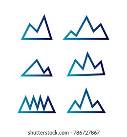 Mount Logo Set Vector Temolate Design