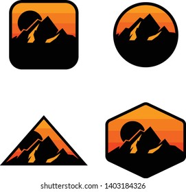mount logo with shield, good for outdoor company