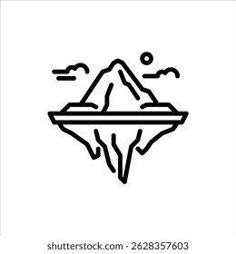 Ícone Montar estrutura de tópicos. Ilustração da linha preta de montagem.