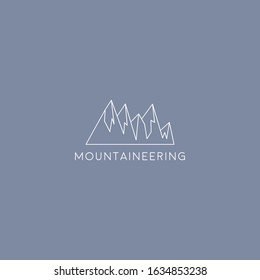 Mount Peak logo design template