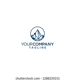 mount peak logo mountain vector template