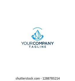 mount peak logo mountain vector template