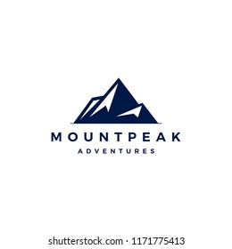 mount peak mountain logo vector icon illustration