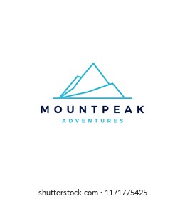 mount peak mountain logo vector icon illustration