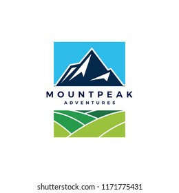 mount peak mountain logo vector icon illustration