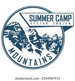 mount rainier vintage logo vector illustration design, adventure travel logo design