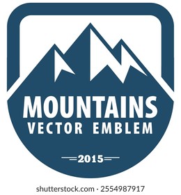 mount rainier vintage logo vector illustration design, adventure travel logo design