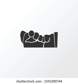 Mount rushmore icon symbol. Premium quality isolated memorial element in trendy style.