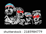 Mount Rushmore National Memorial vector illustration