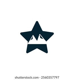 mount star logo design icon