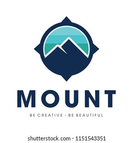 Mount and Travel Logo Design Vector