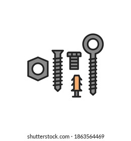 Mount types color line icon. Pictogram for web page, mobile app, promo.