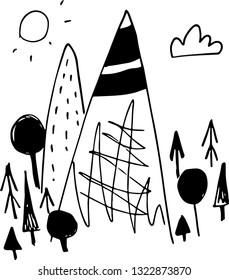 mount vector for kids posters