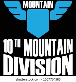 Mountain 10 Th Mountain Division... usa army t shirt 