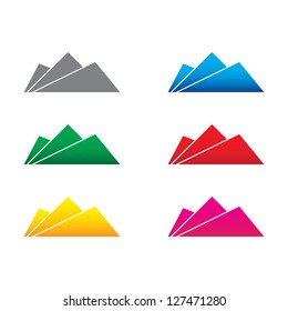 mountain abstract icon