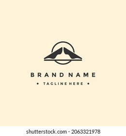 Mountain abstract icon Logo Template Vector illustration design