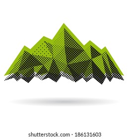 Mountain abstract isolated on a white background, vector illustration