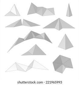 Mountain abstract isolated on a white backgrounds, vector illustration