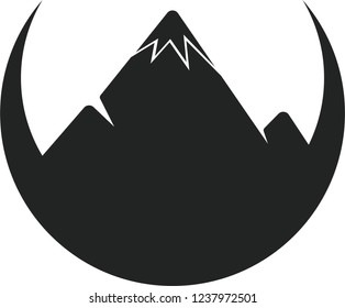 mountain abstract logo