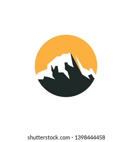 Mountain abstract logo design vector illustration