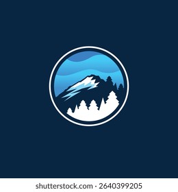 mountain abstract logo modern style