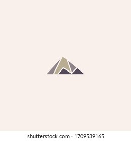 Mountain Abstract logo template design in Vector illustration 
