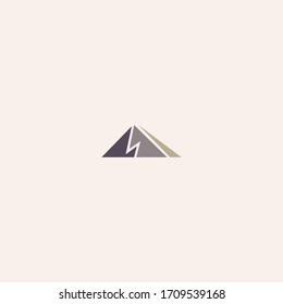 Mountain Abstract logo template design in Vector illustration 