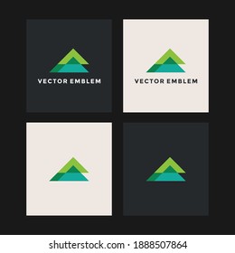 mountain abstract logo vector design template