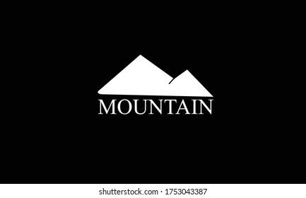 MOUNTAIN abstract vector logo monogram template