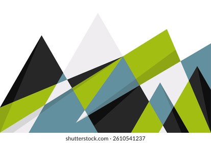 Mountain Abstract Wall Art Landscape Geometric Design Vector. Mountain Design For Poster or wallpaper
