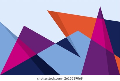Mountain Abstract Wall Art Landscape Geometric Simple Design 