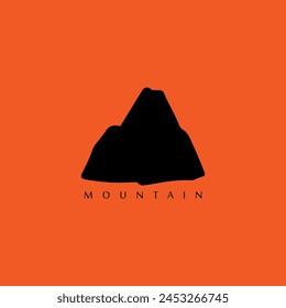 Mountain adventure badge logo vector graphic of illustration