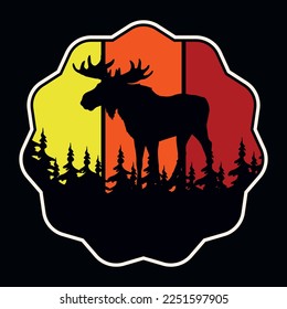 Mountain Adventure Emblem Patch Logo Poster Label Vector Illustration Retro Vintage Badge Sticker And T-shirt Design