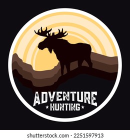 Montaña Adventure Emblem Patch Logo Etiqueta De Cartel Vector Ilustración Insignia De Vintage Retro Y Diseño De Camisetas