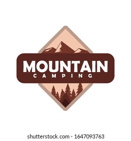 Mountain adventure emblems, badges and logo patches.