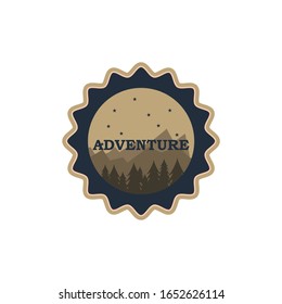 Mountain adventure emblems, badges and logo patches.