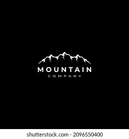 Mountain adventure gold luxury vector logo design template