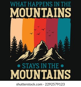 Mountain adventure graphics tshirt design 