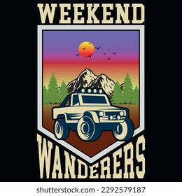 Mountain adventure graphics tshirt design 