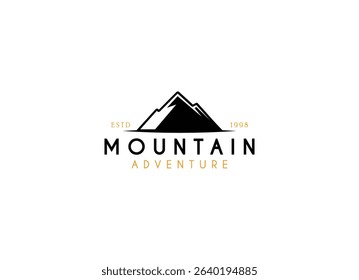 Mountain adventure hipster logos. Vintage Outdoor mountains Summer Camp badges or Patches.
