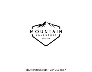 Mountain adventure hipster logos. Vintage Outdoor mountains Summer Camp badges or Patches.
